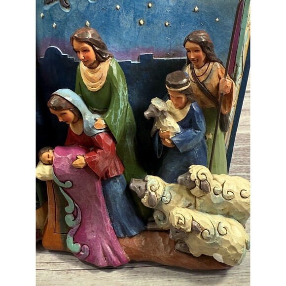 Jim Shore 2014 "The Nativity Story" Storybook Bethlehem Christmas NIB RETIRED - Picture 5 of 17